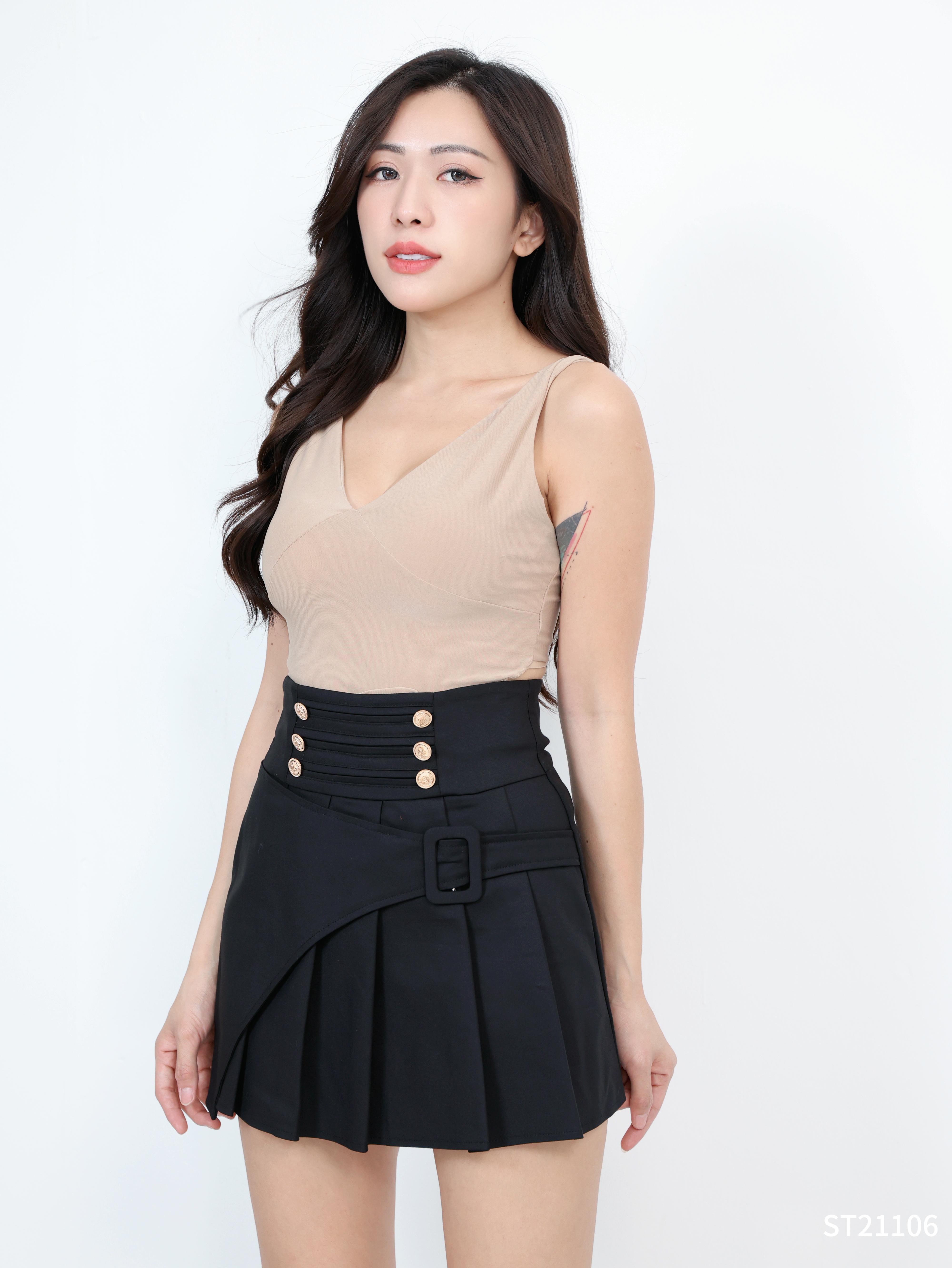 【LBP独家】时尚百搭不规则百褶A字裤裙 (ST21106) - 特价-La'Belle Fashion Boutique Sdn Bhd