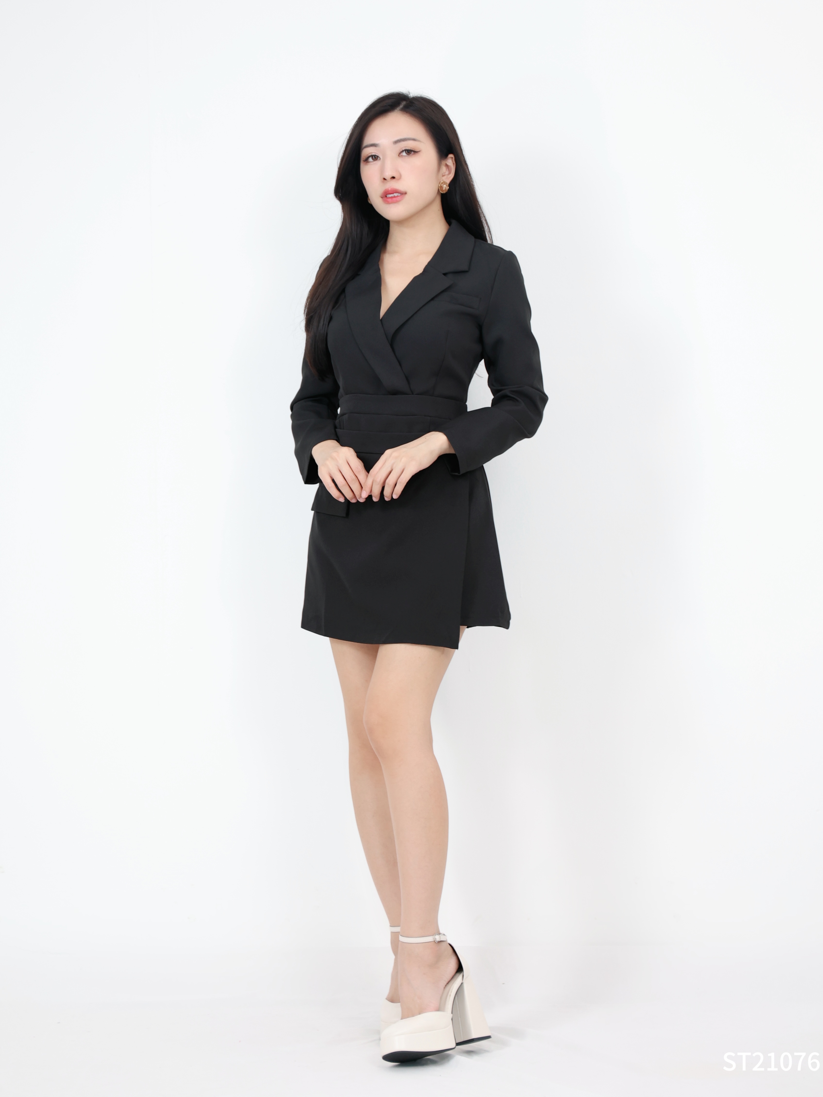 【LBP独家】职场御姐风不规则设计连身裤裙 (ST21076)-La'Belle Fashion Boutique Sdn Bhd