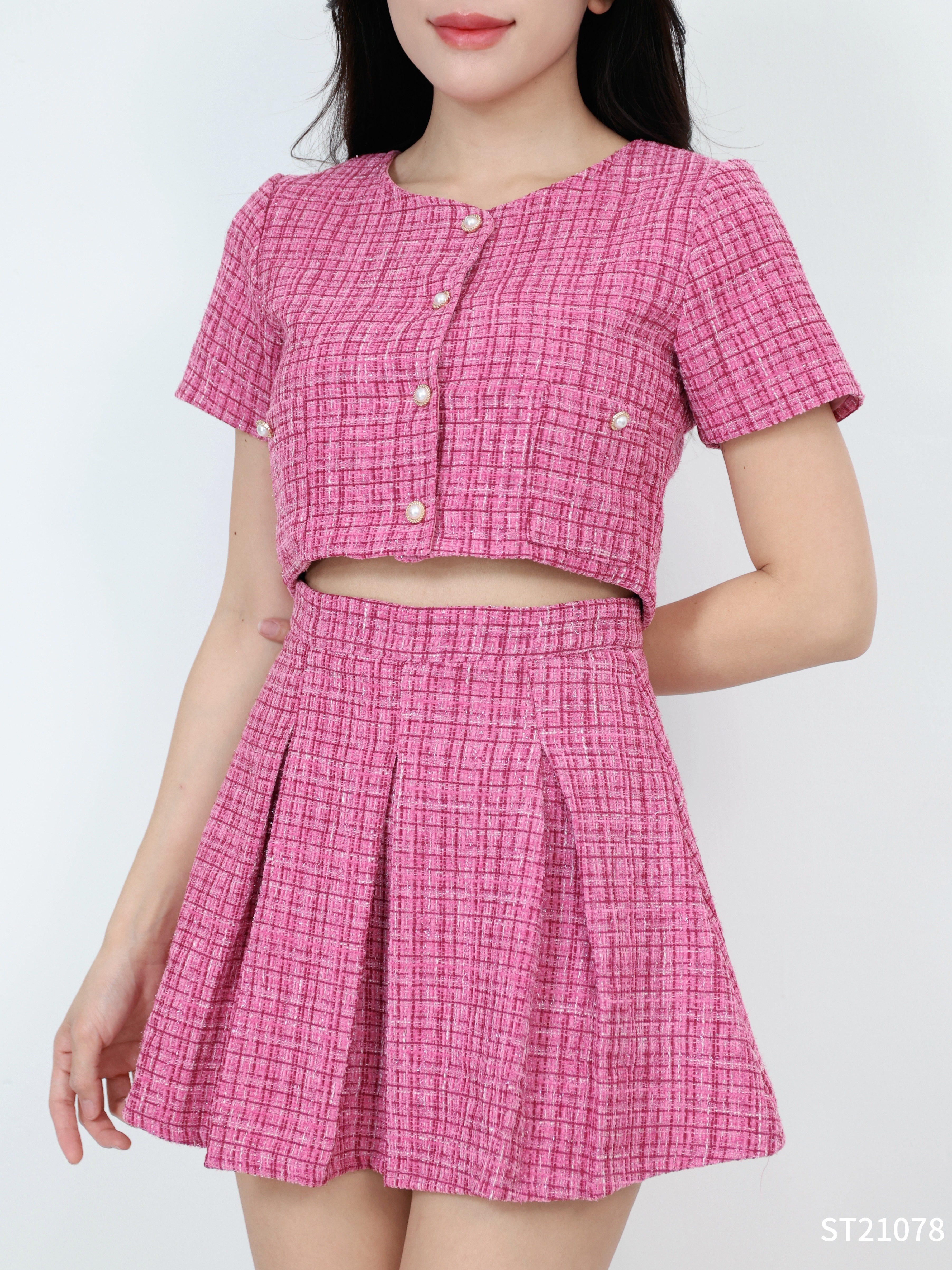 【LBP独家】高级感时尚小香风两件套 (ST21078) - 特价-La'Belle Fashion Boutique Sdn Bhd