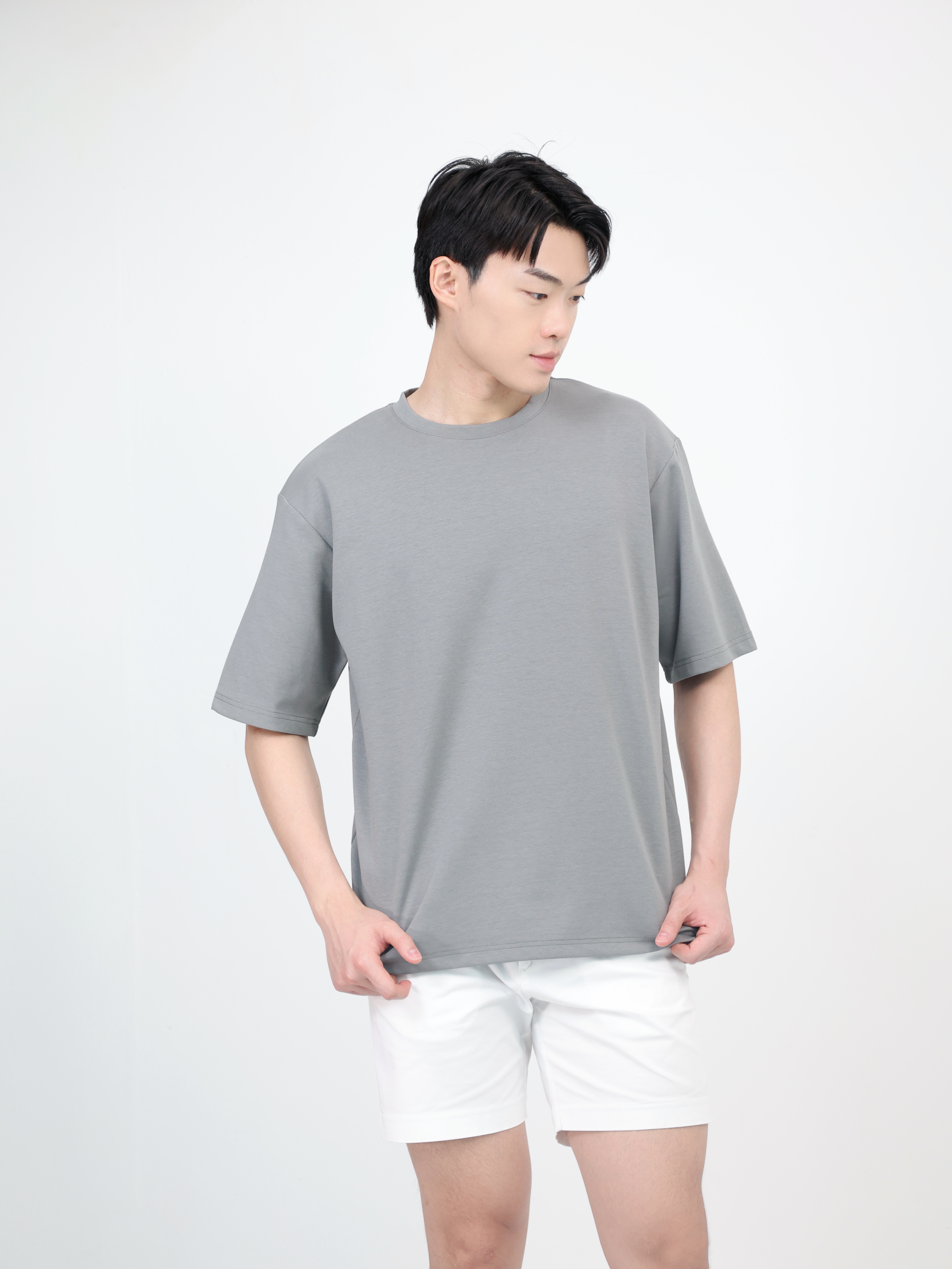 【STICKMEN】舒适圆领宽松OverSize上衣（SM100101 GREY）