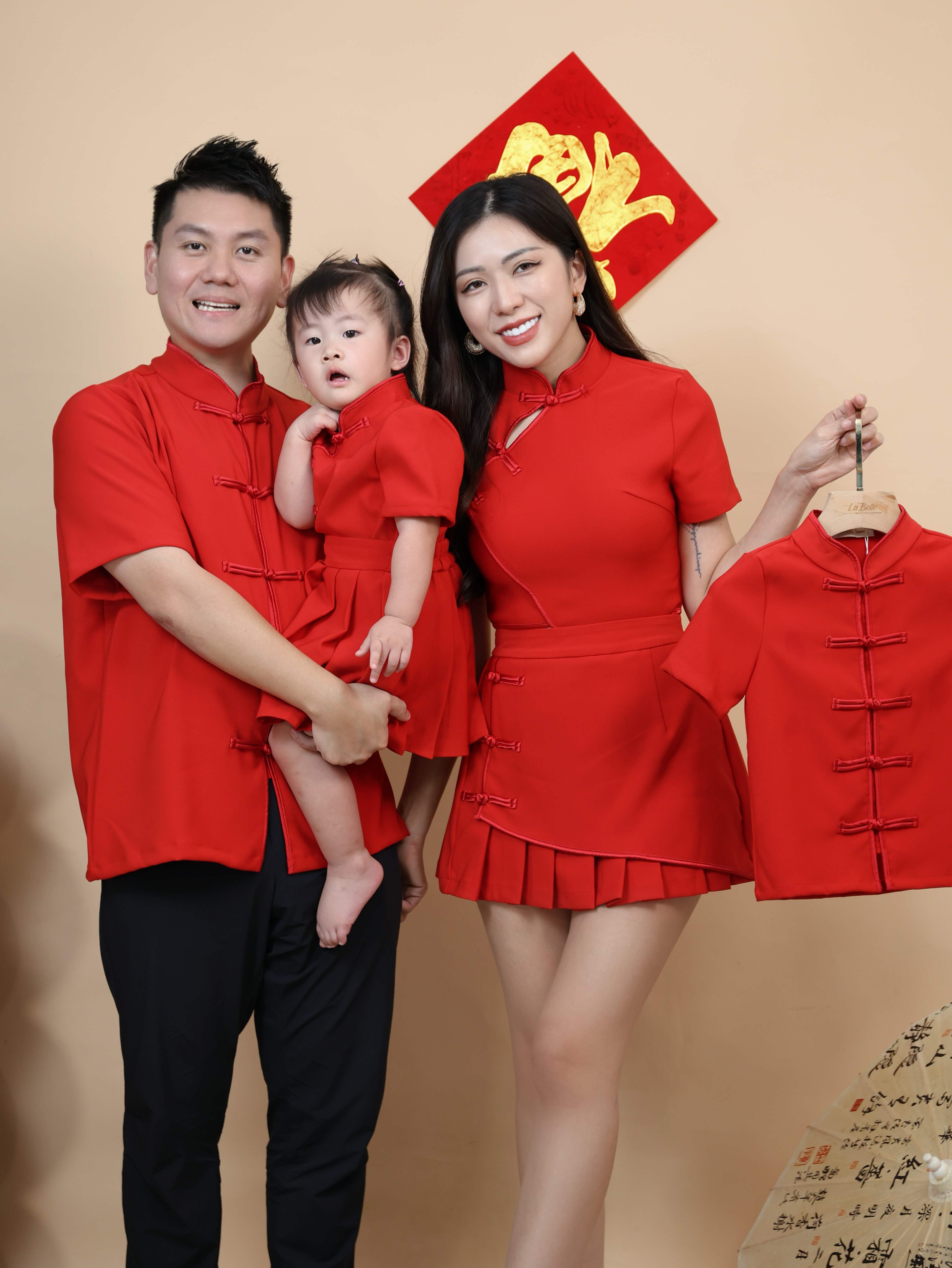 【LBP亲子系列-红运当头】复古中式立领盘扣唐装上衣 / 外套【男童款】(F70128)-La'Belle Fashion Boutique Sdn Bhd