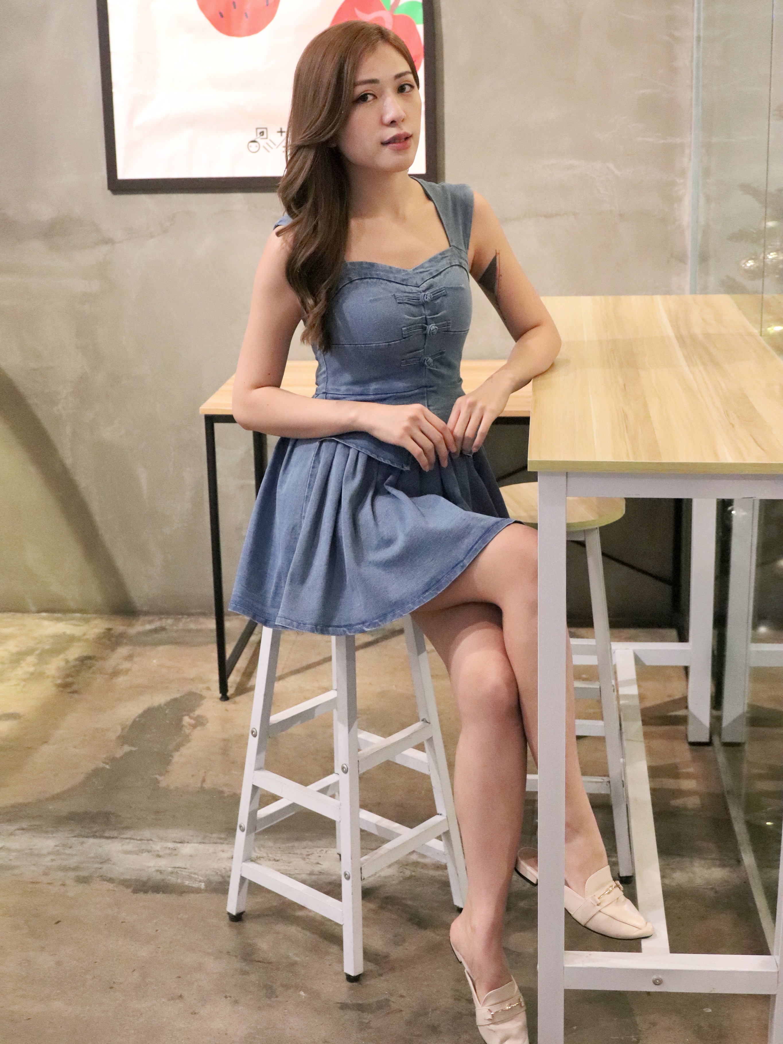 【LBP独家系列】减龄假两件式改良版旗袍连身裤裙【妈妈版】（F70119）