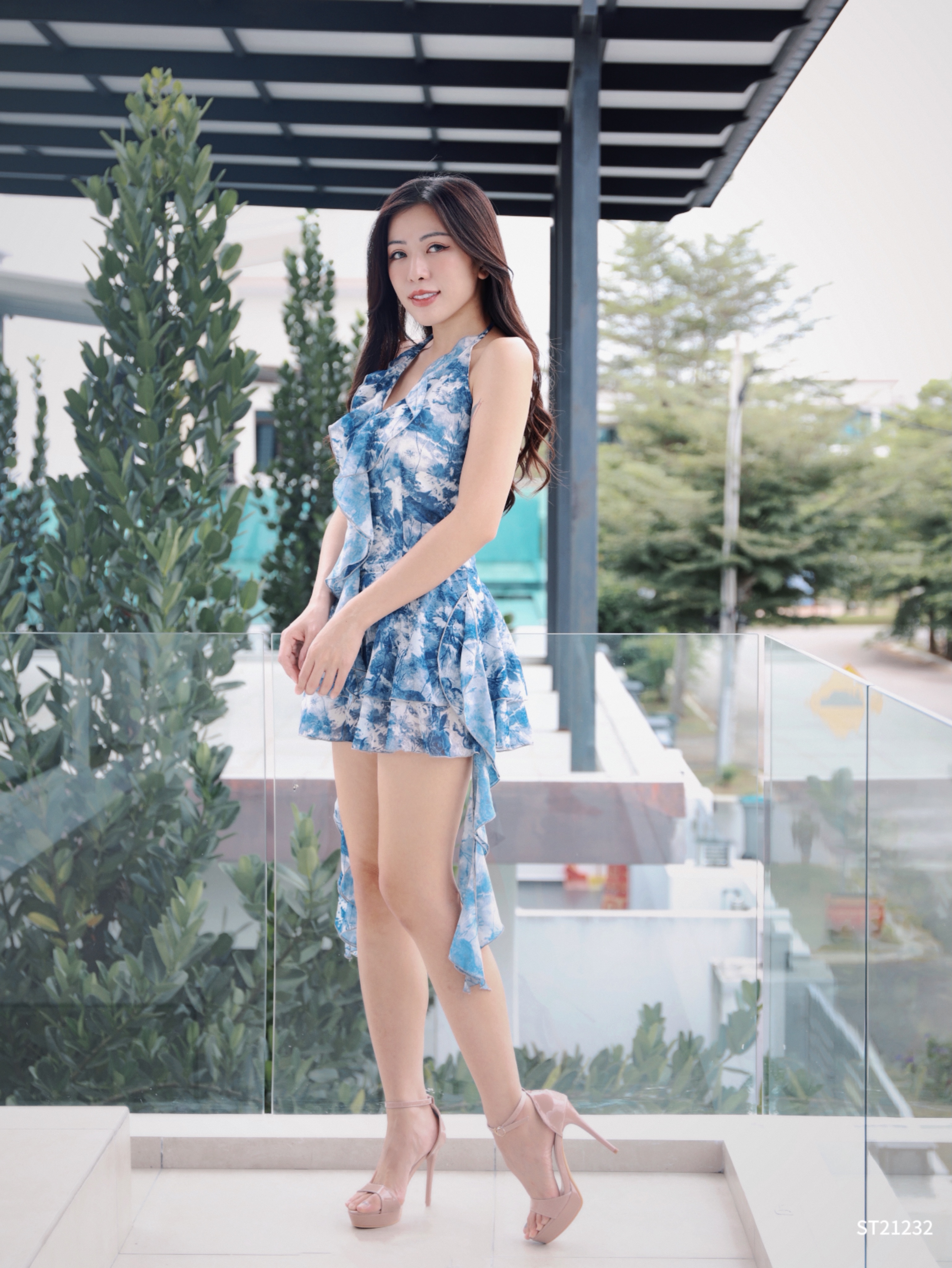 【LBP独家】辣妹气质挂脖连身裤裙 (ST21232)-La'Belle Fashion Boutique Sdn Bhd