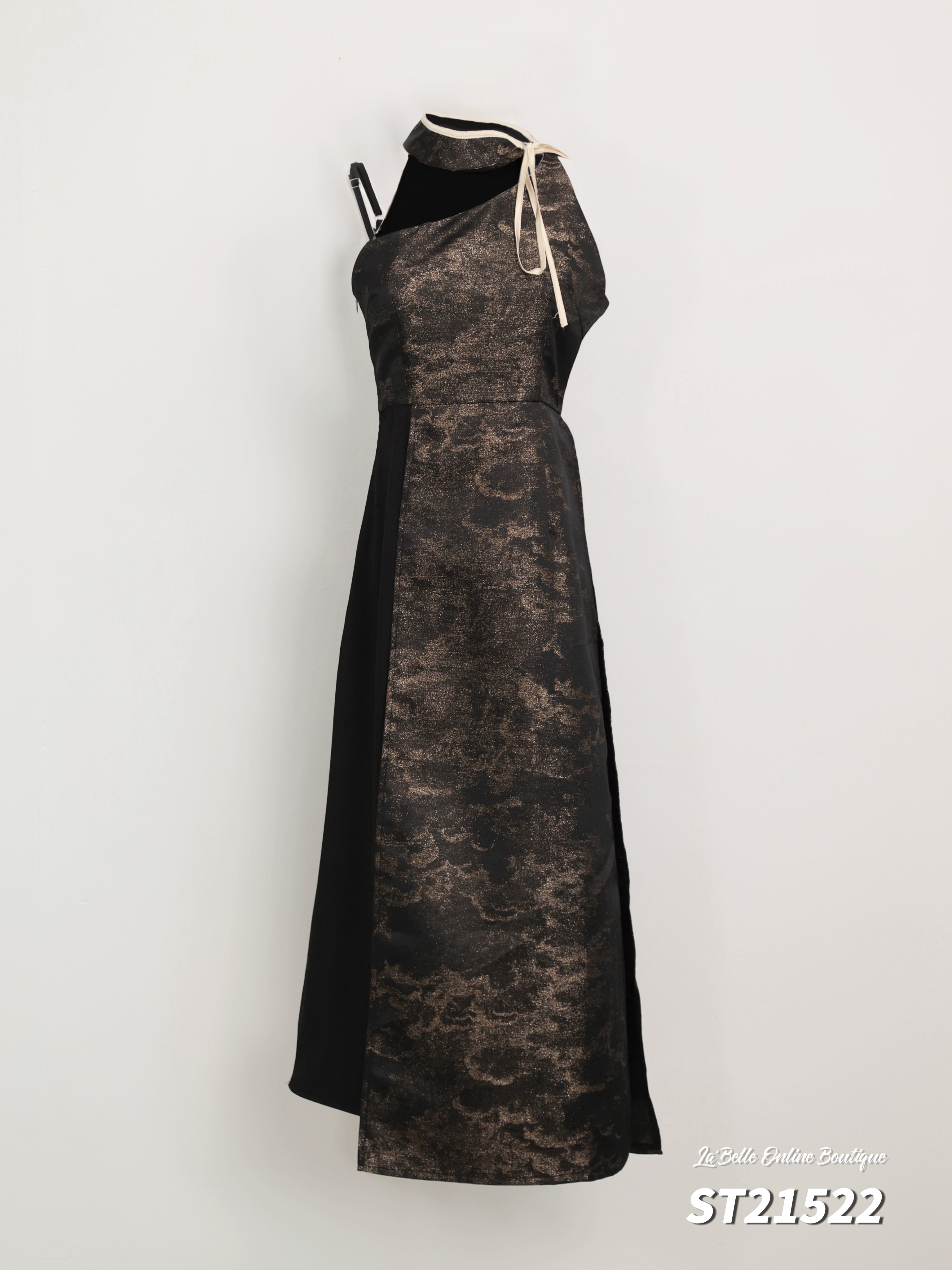 【LBP 独家新年系列】独特国风设计旗袍连身裙 (ST21522)