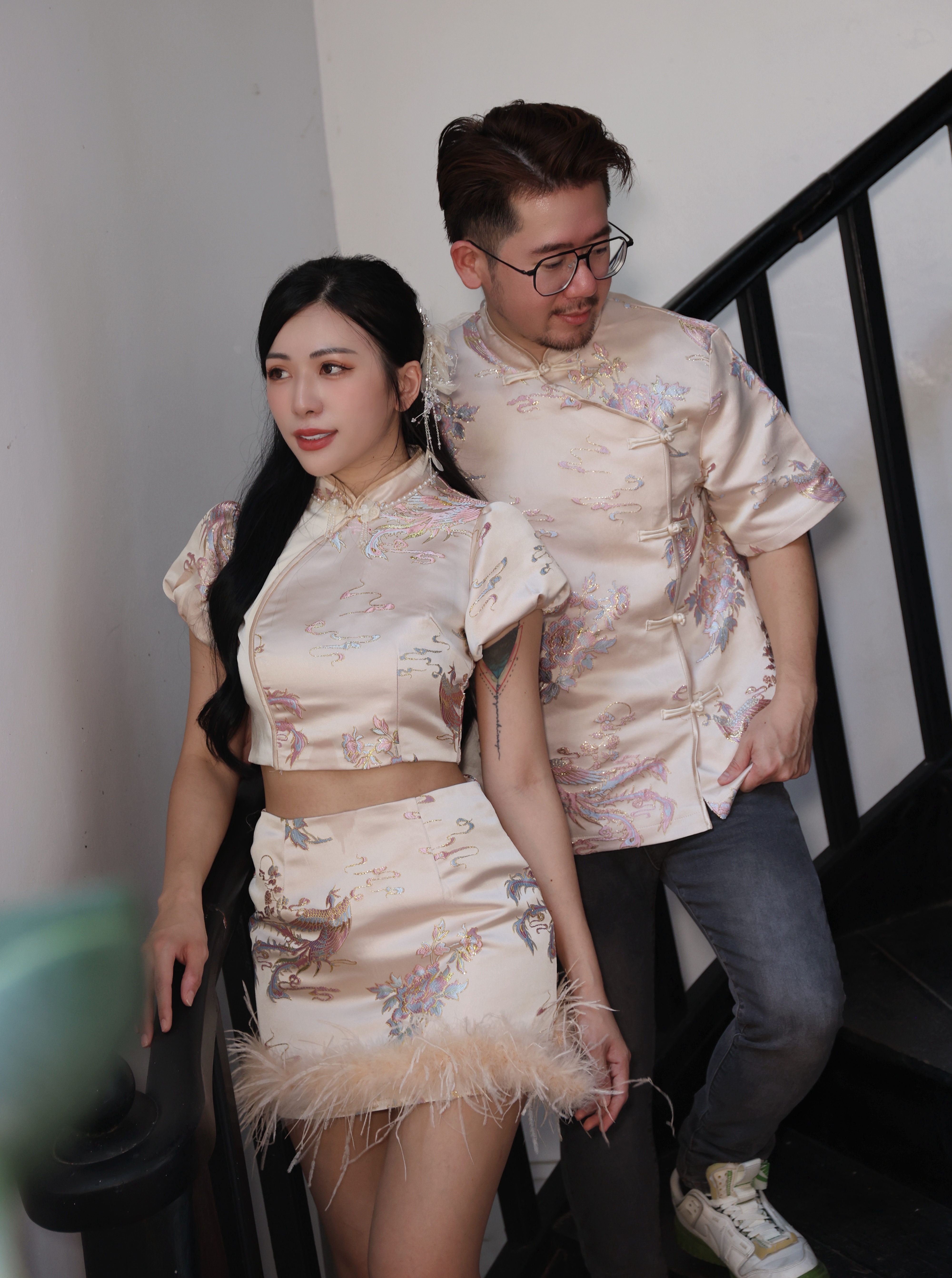 【LBP亲子系列-爸爸款】独特改良版唐装上衣 (F70134)