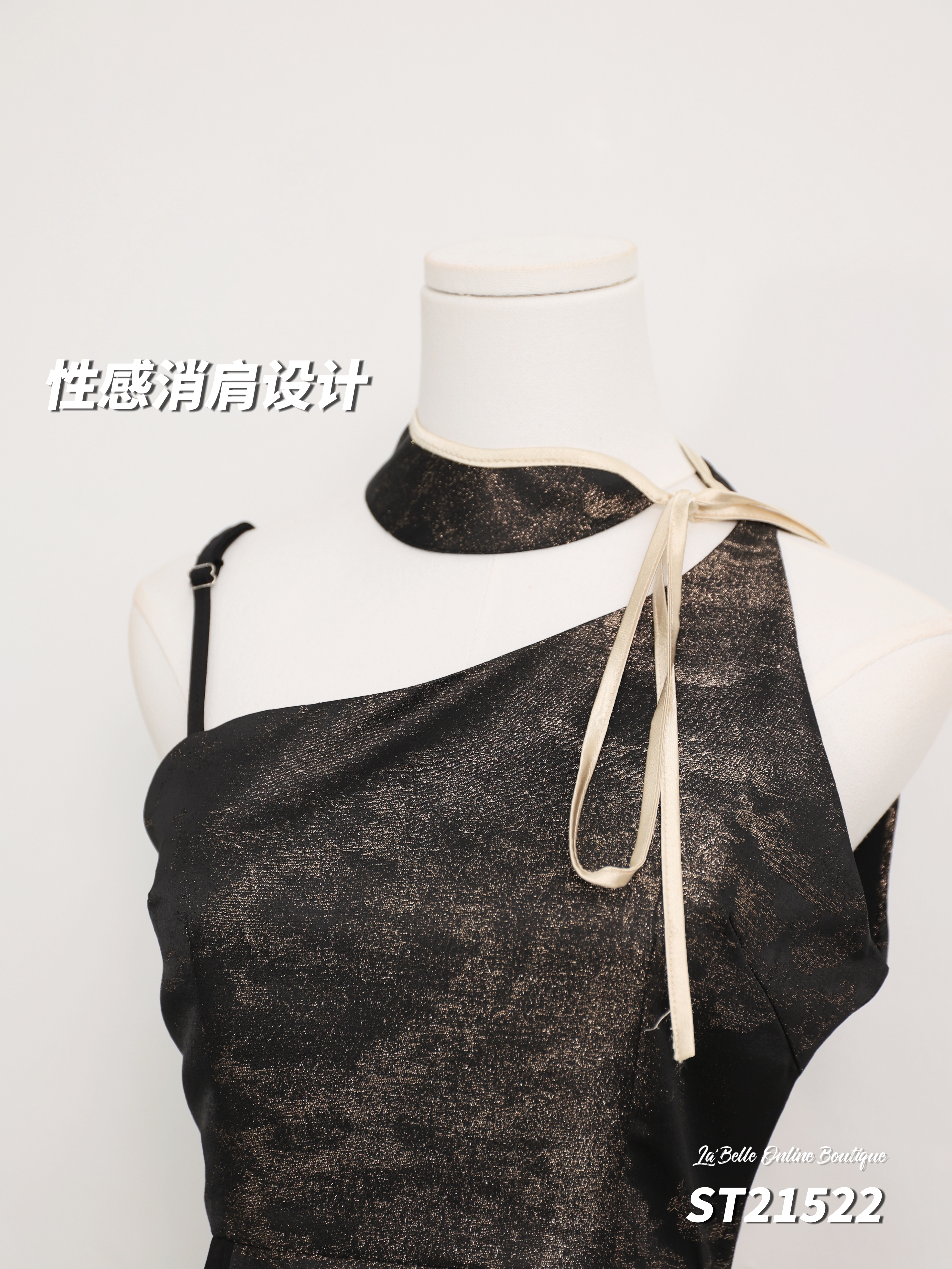 【LBP 独家新年系列】独特国风设计旗袍连身裙 (ST21522)