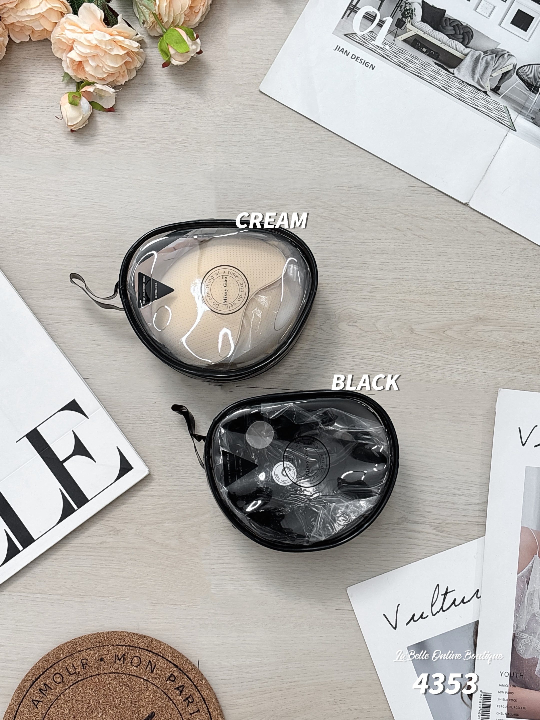 芒果杯设计隐形防滑胸贴 Nubra (4353)