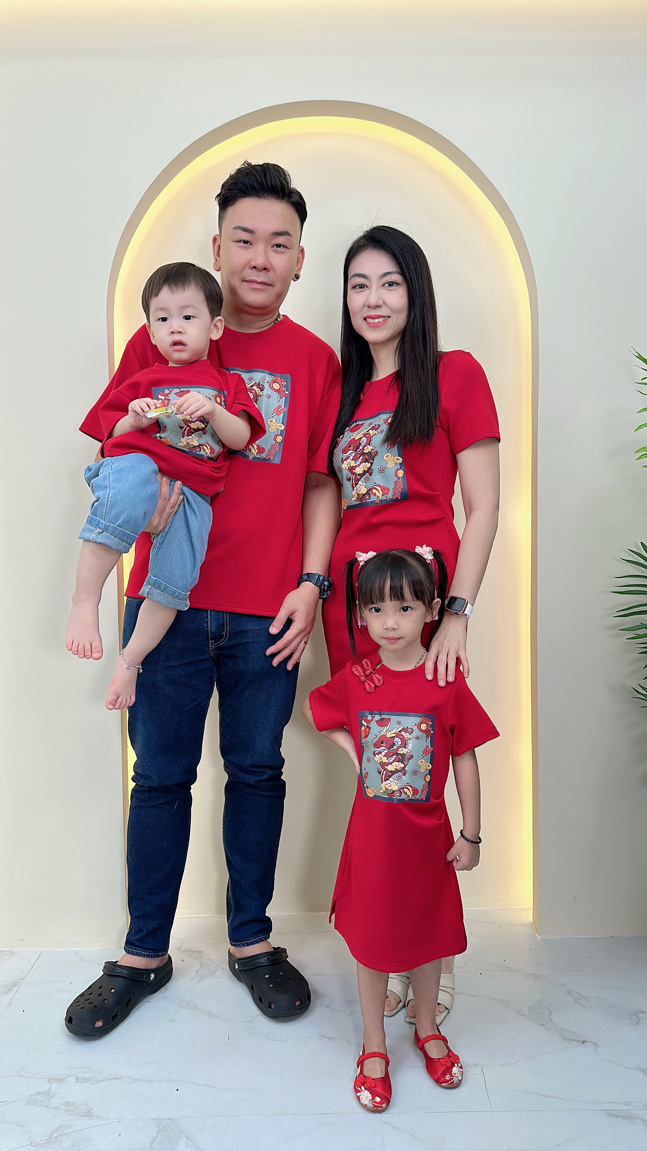 【LBP亲子系列】可爱小龙LB图案设计上衣【爸爸版】（F70110）