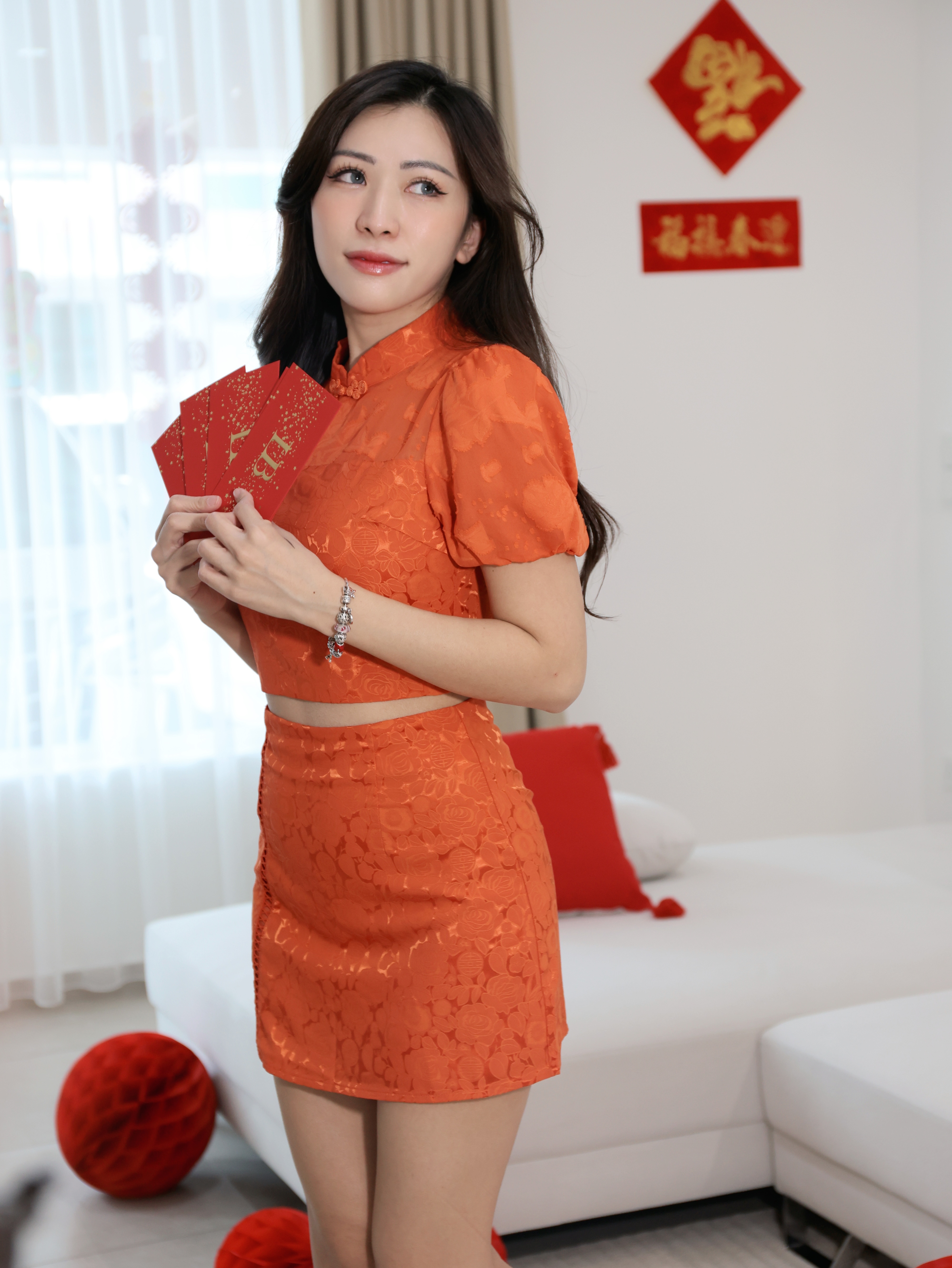 【LBP GXFC 独家新年系列】高级感改良版旗袍两件套 (ST21073)-La'Belle Fashion Boutique Sdn Bhd