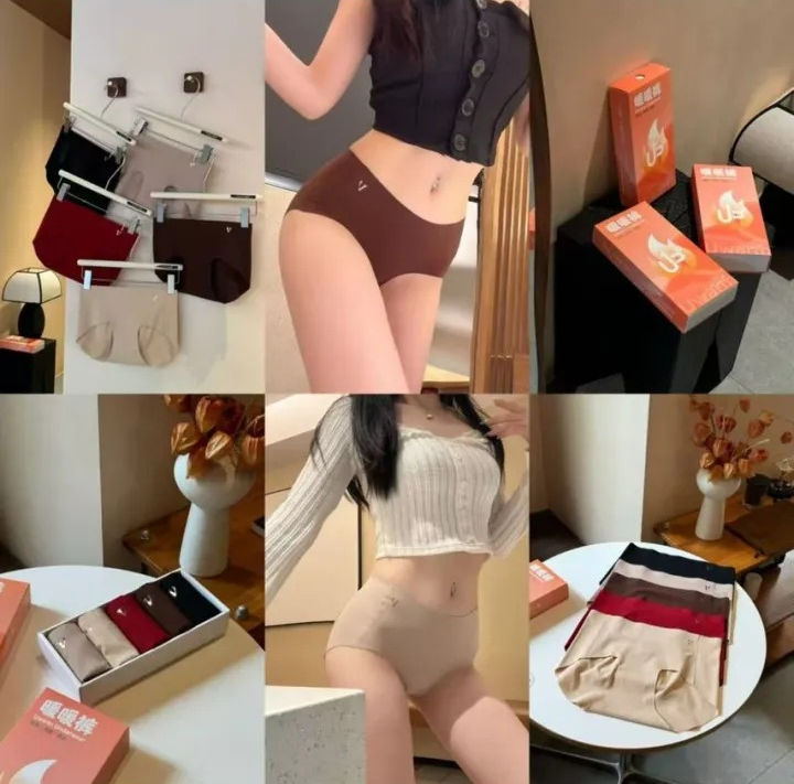 5IN1磨毛保暖中腰三角内裤 (N51175)