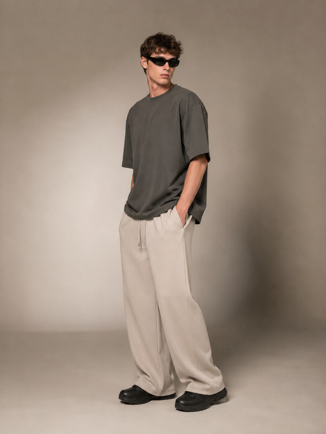 【STICKMEN】Essential 舒适圆领宽松OverSize上衣（SM100101 GREY）