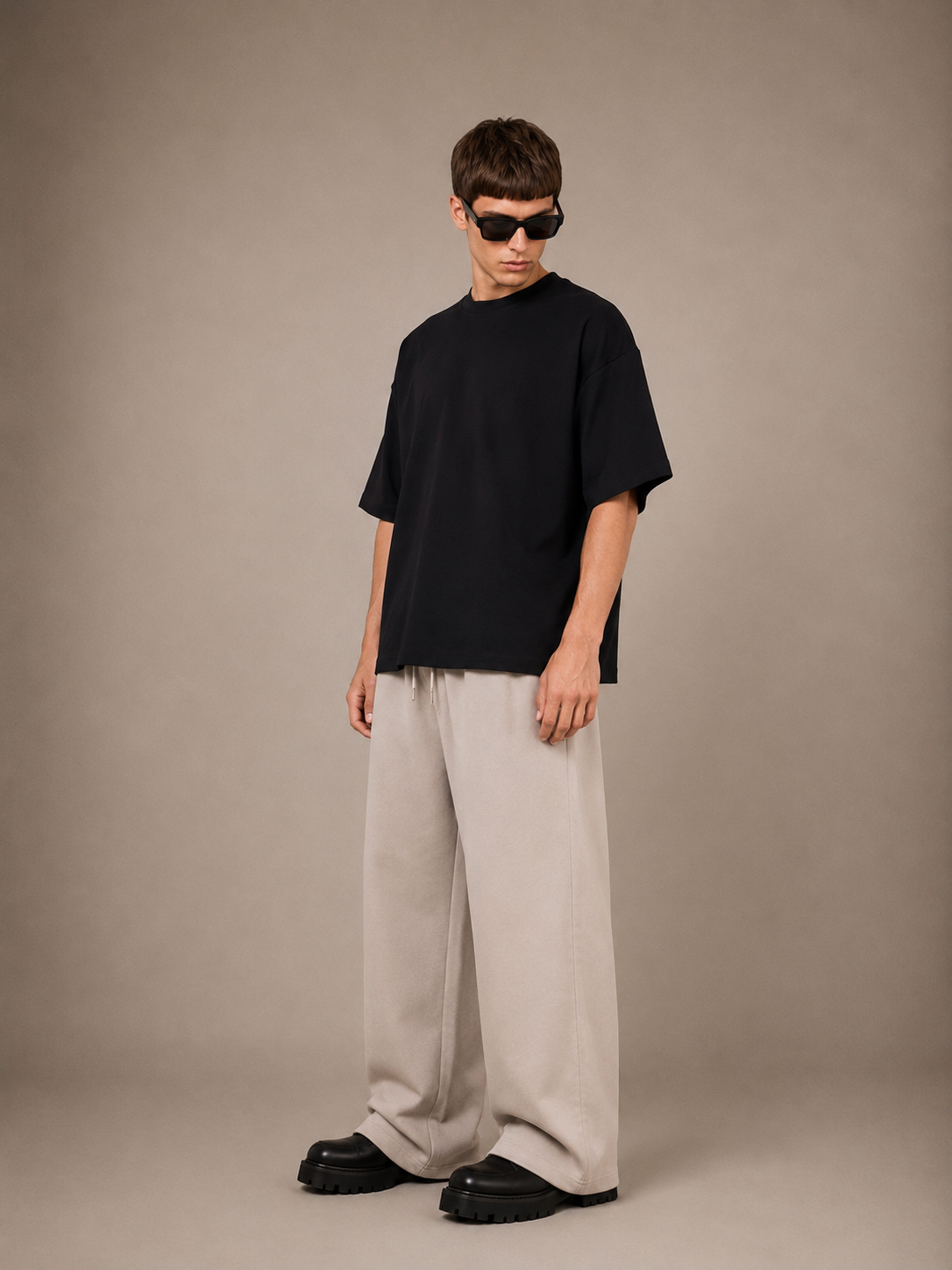 【STICKMEN】Essential 舒适圆领宽松OverSize上衣（SM100101 BLACK）