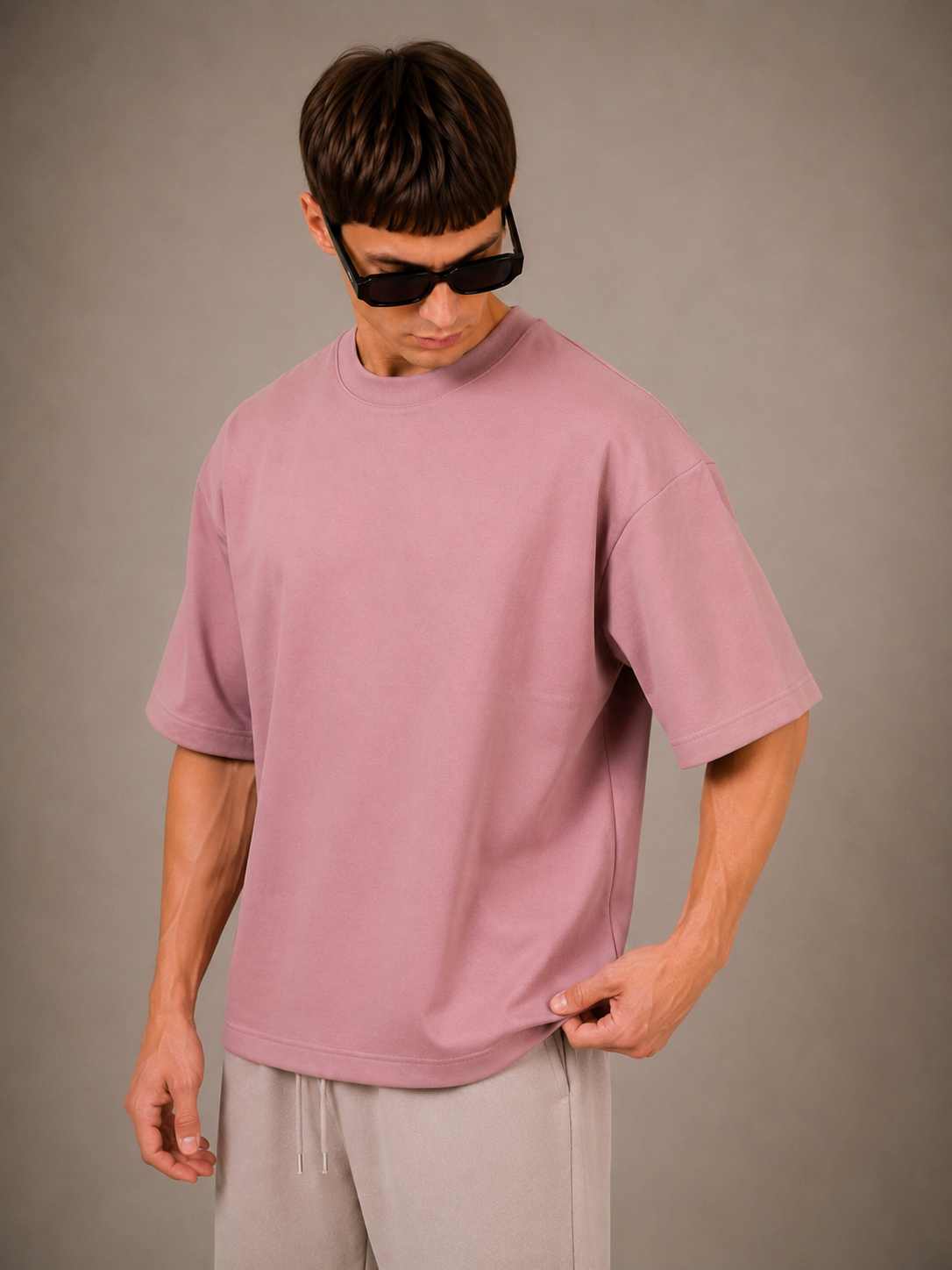 【STICKMEN】Essential 舒适圆领宽松OverSize上衣（SM100101 PINK）
