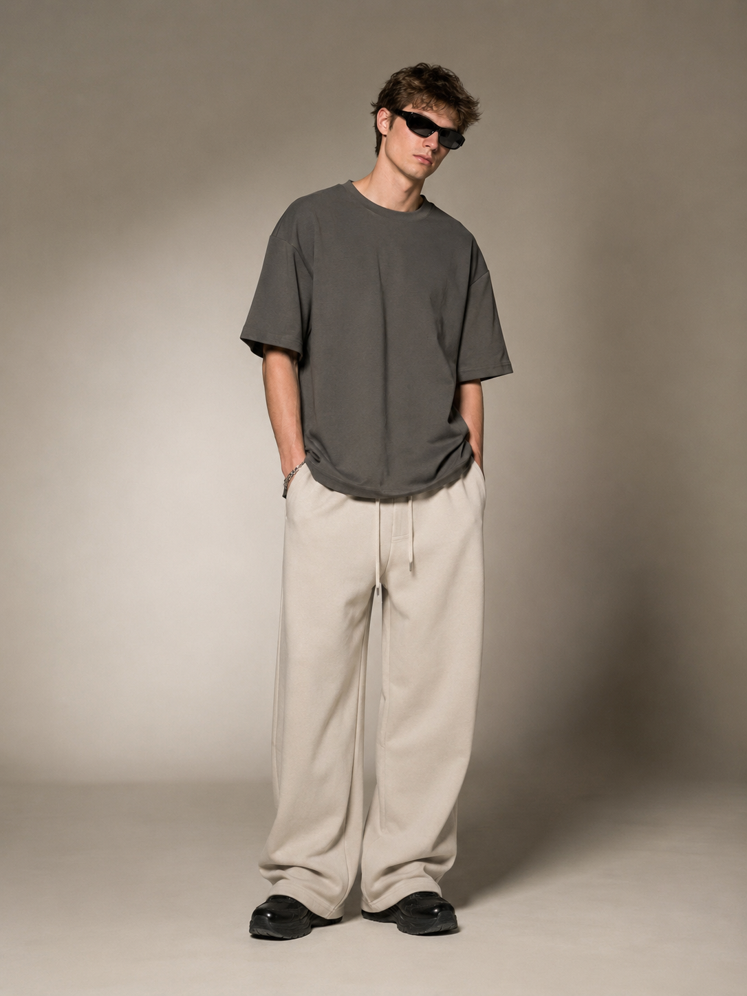 【STICKMEN】Essential 舒适圆领宽松OverSize上衣（SM100101 GREY）