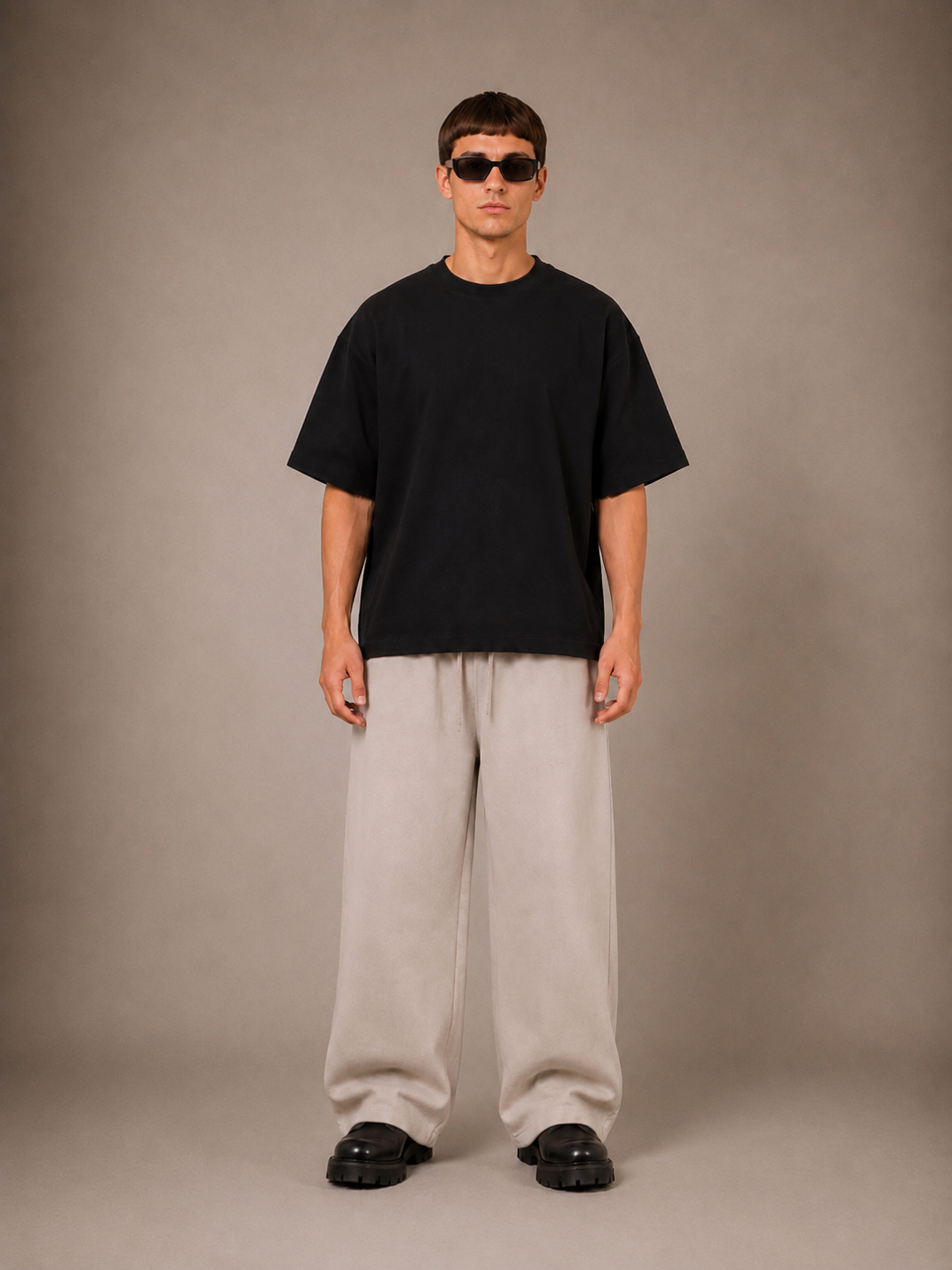 【STICKMEN】Essential 舒适圆领宽松OverSize上衣（SM100101 BLACK）