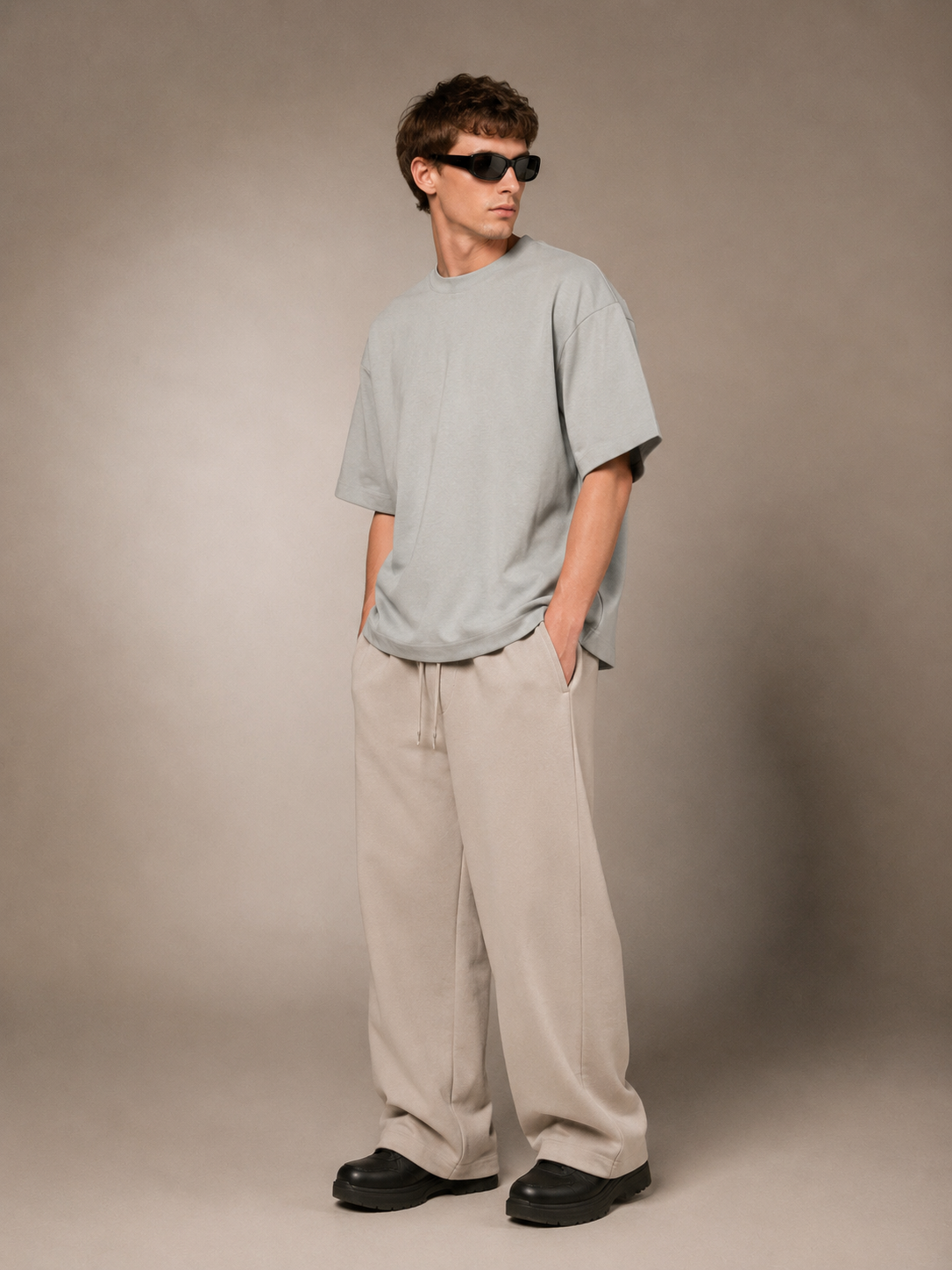 【STICKMEN】Essential 舒适圆领宽松OverSize上衣（SM100101 L.BLUE）
