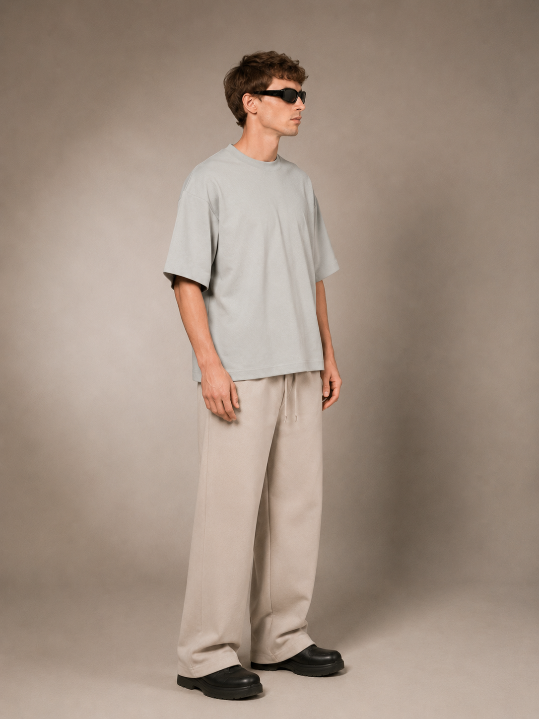 【STICKMEN】Essential 舒适圆领宽松OverSize上衣（SM100101 L.BLUE）