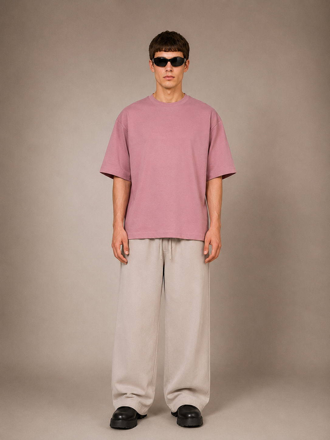 【STICKMEN】Essential 舒适圆领宽松OverSize上衣（SM100101 PINK）