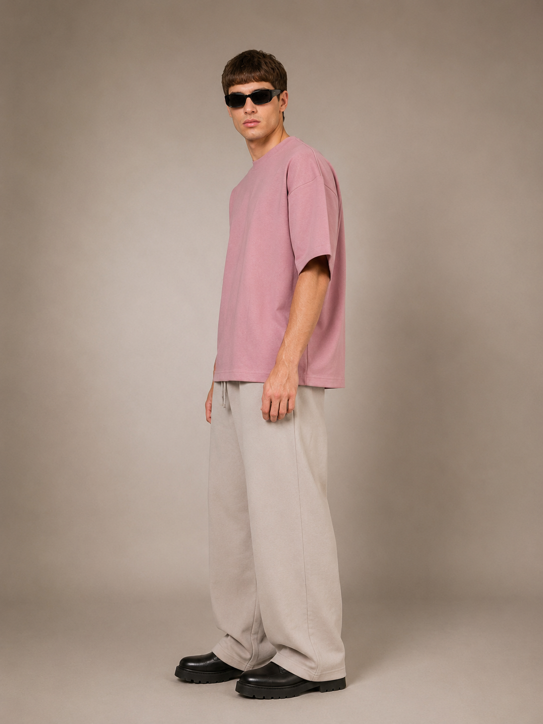 【STICKMEN】Essential 舒适圆领宽松OverSize上衣（SM100101 PINK）