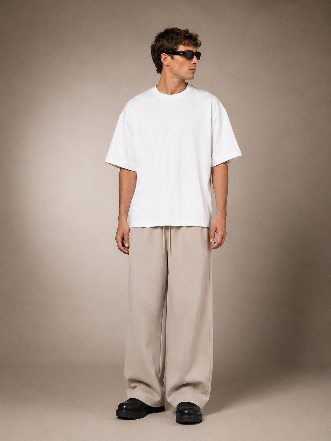 【STICKMEN】Essential 舒适圆领宽松OverSize上衣（SM100101 WHITE）
