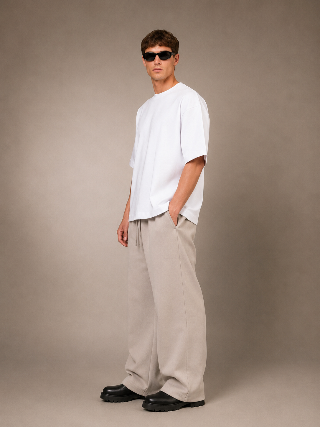 【STICKMEN】Essential 舒适圆领宽松OverSize上衣（SM100101 WHITE）