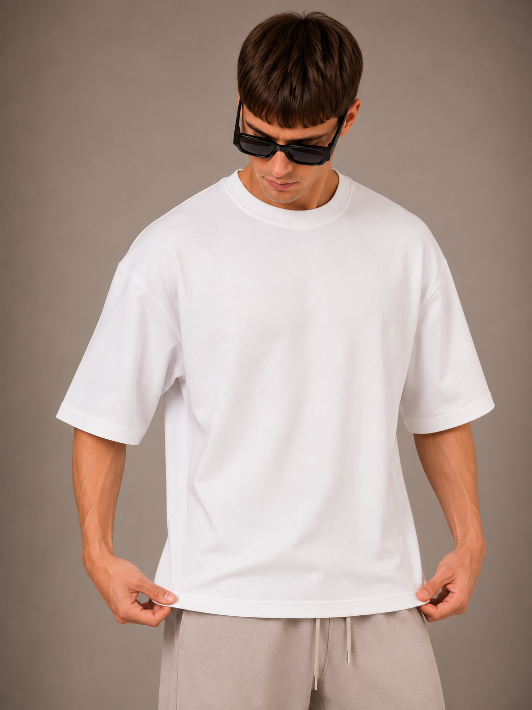 【STICKMEN】Essential 舒适圆领宽松OverSize上衣（SM100101 WHITE）