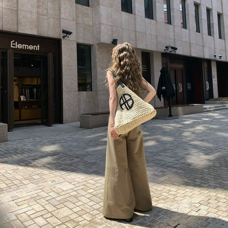 【單件/套裝】極簡設計兩穿無袖背心+寬鬆休閑闊腿褲套裝