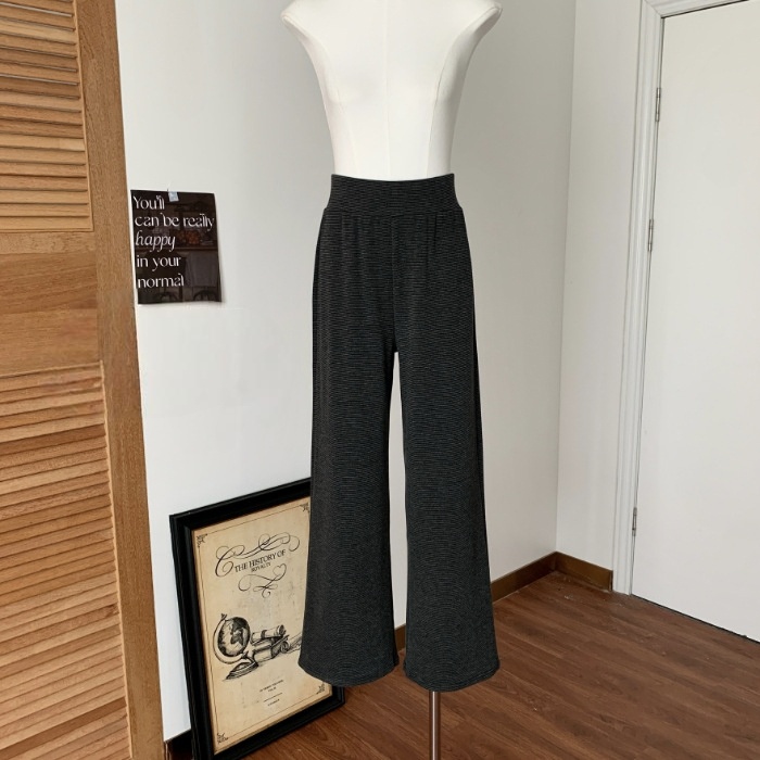 【單件/套裝】韓系氣質修身顯瘦半高領開衫+運動休閒長褲兩件套