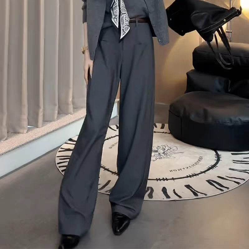 【單件/套裝】洋氣時尚韓版慵懶風氣質顯瘦上衣+內搭背心+百搭休閒長褲三件套