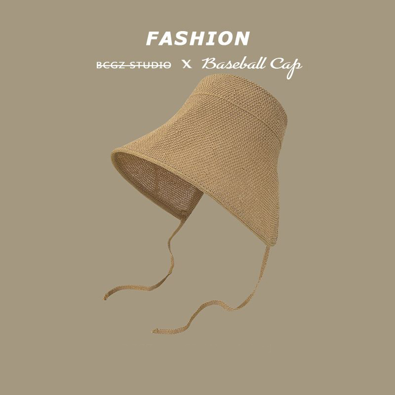 草帽防曬遮陽帽海邊沙灘太陽帽旅遊度假漁夫帽