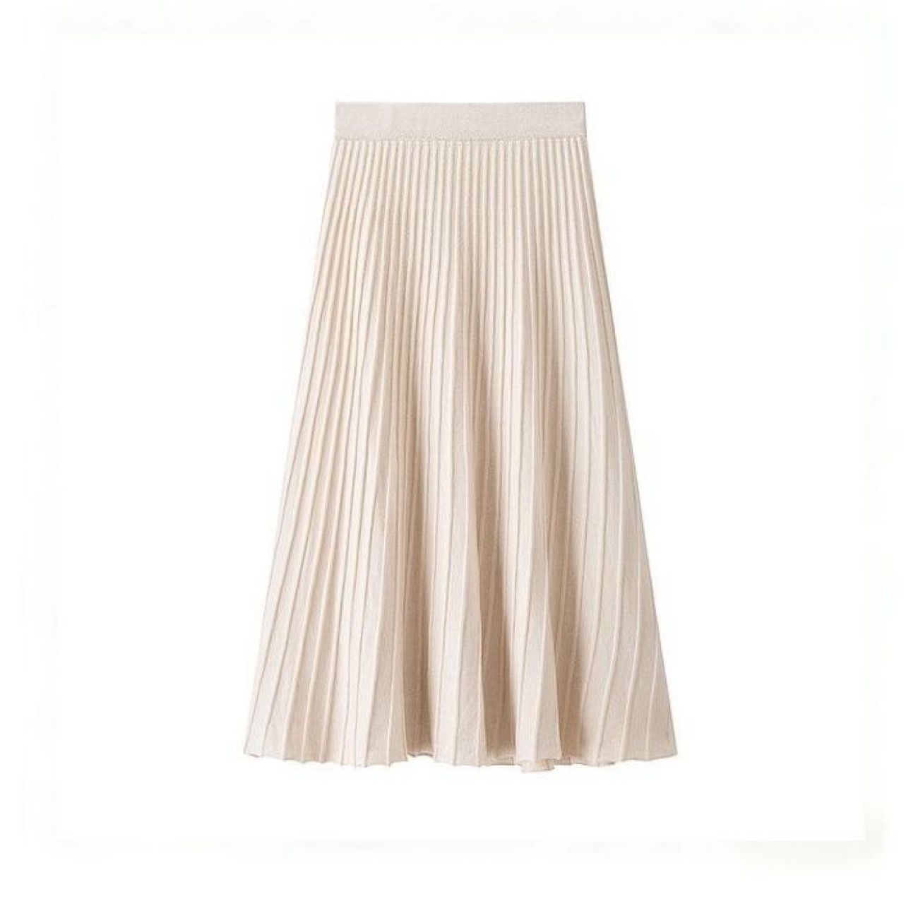 【單件/套裝】收腰顯瘦圓領時尚減齡針織毛衣+高腰半身長裙兩件套裝