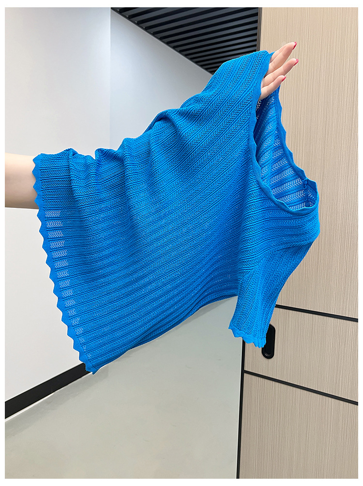 商品详情图_实拍！实拍！有大图！2025夏季蓝色镂空波浪边冰