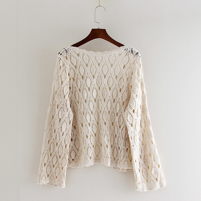 外搭薄款防曬鏤空百搭披肩針織空調開衫