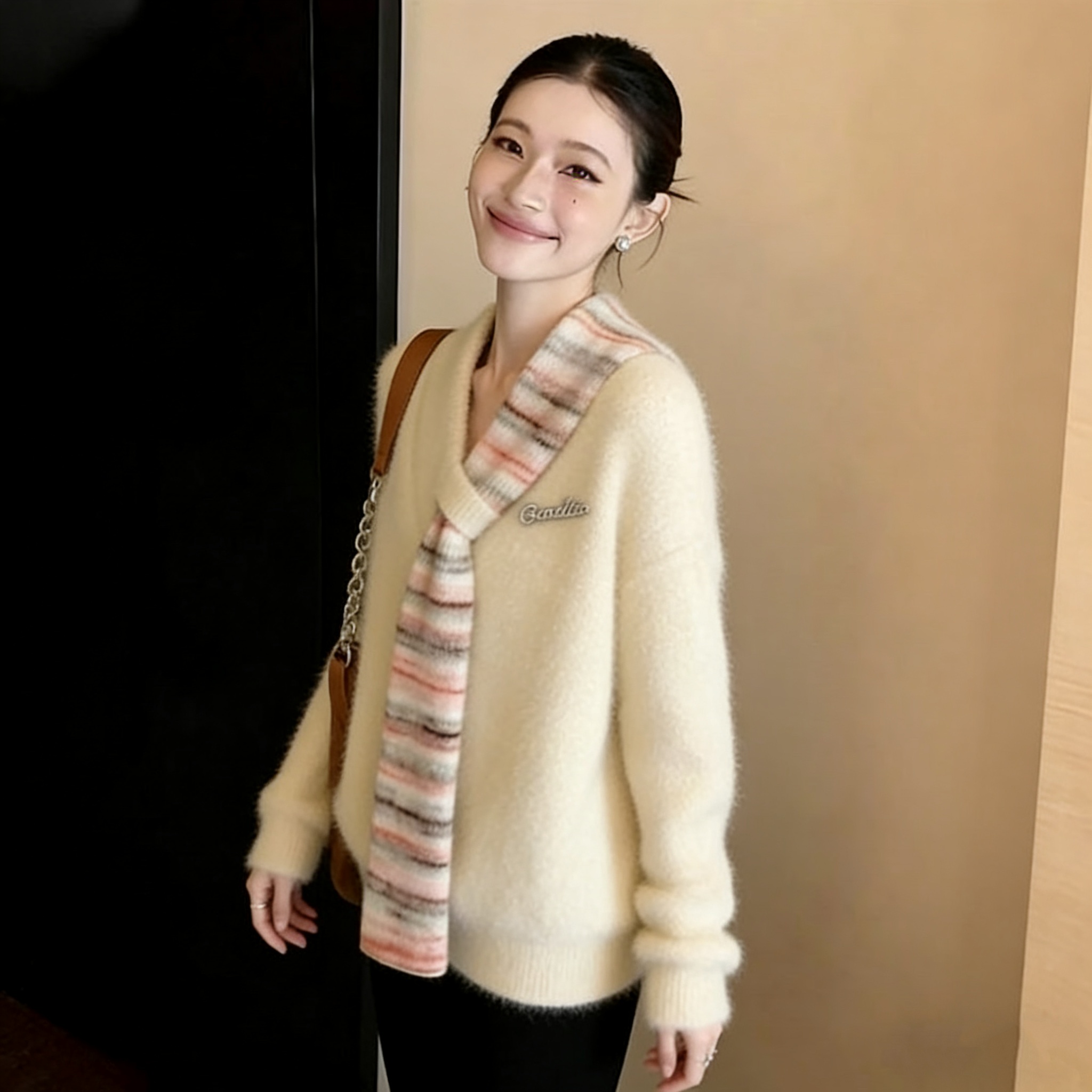 氣質高級感百搭軟糯慵懶風針織衫