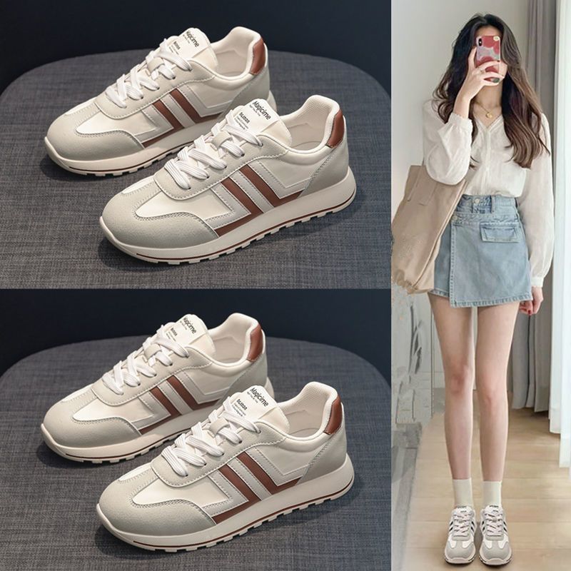 超火百搭運動舒適休閒撞色綁帶阿甘鞋