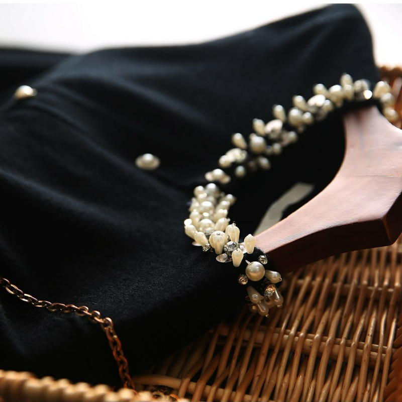 圓領釘珠時尚寬鬆顯瘦百搭氣質針織開衫