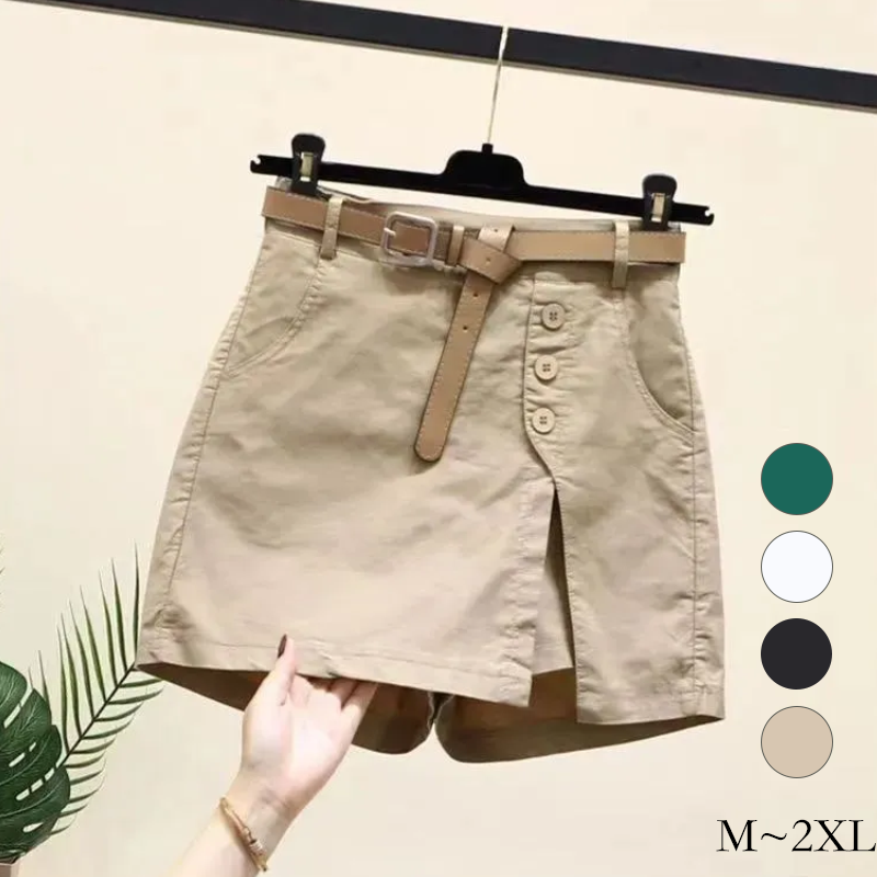 休閒韓版百搭時尚顯瘦a字褲鬆緊腰短褲