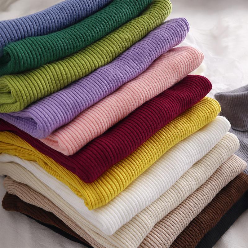 （多色可選）韓系高領時髦修身百搭打底衫氣質內搭長袖針織衫