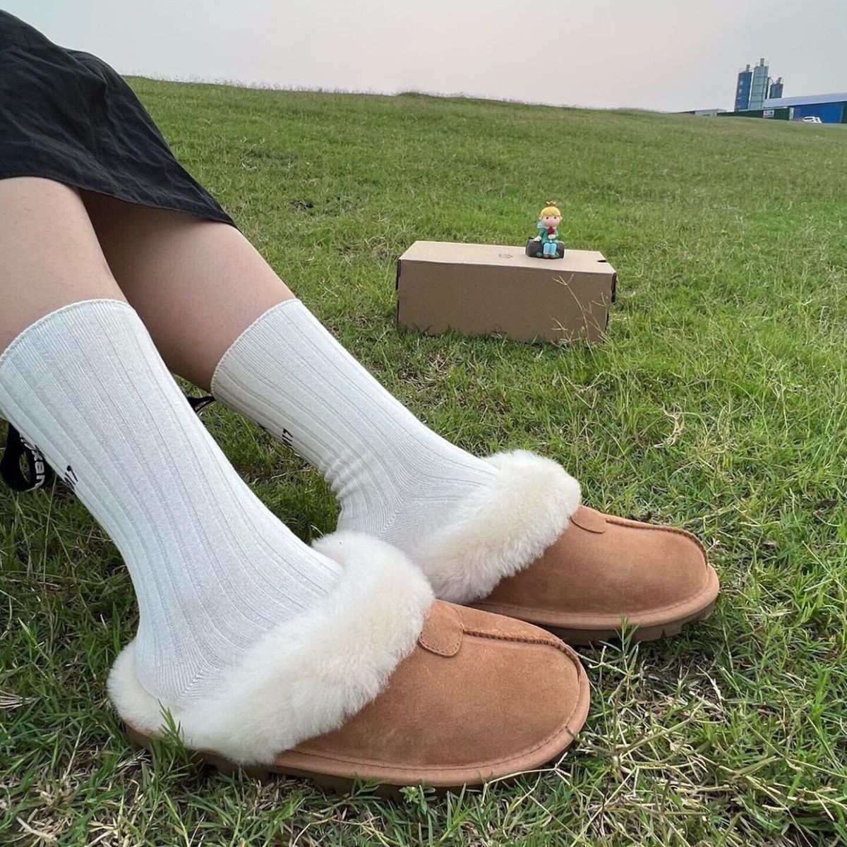 加厚羊毛絨居家防寒防滑室內包頭棉拖鞋