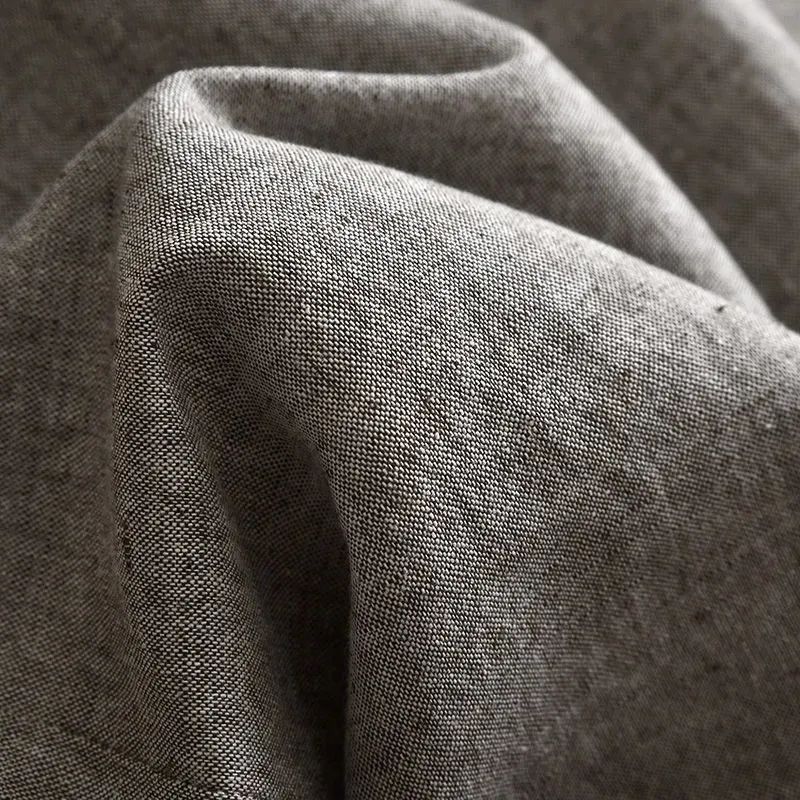 休閒舒適棉麻花苞腰垂感闊腿褲裝