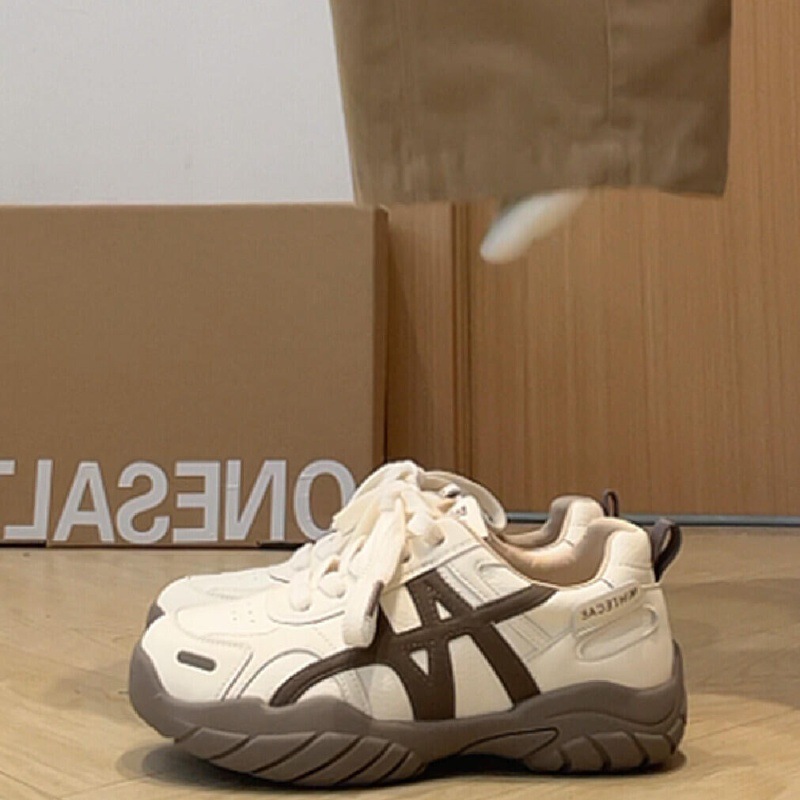 復古厚底阿甘鞋百搭休閒運動軟底老爹鞋