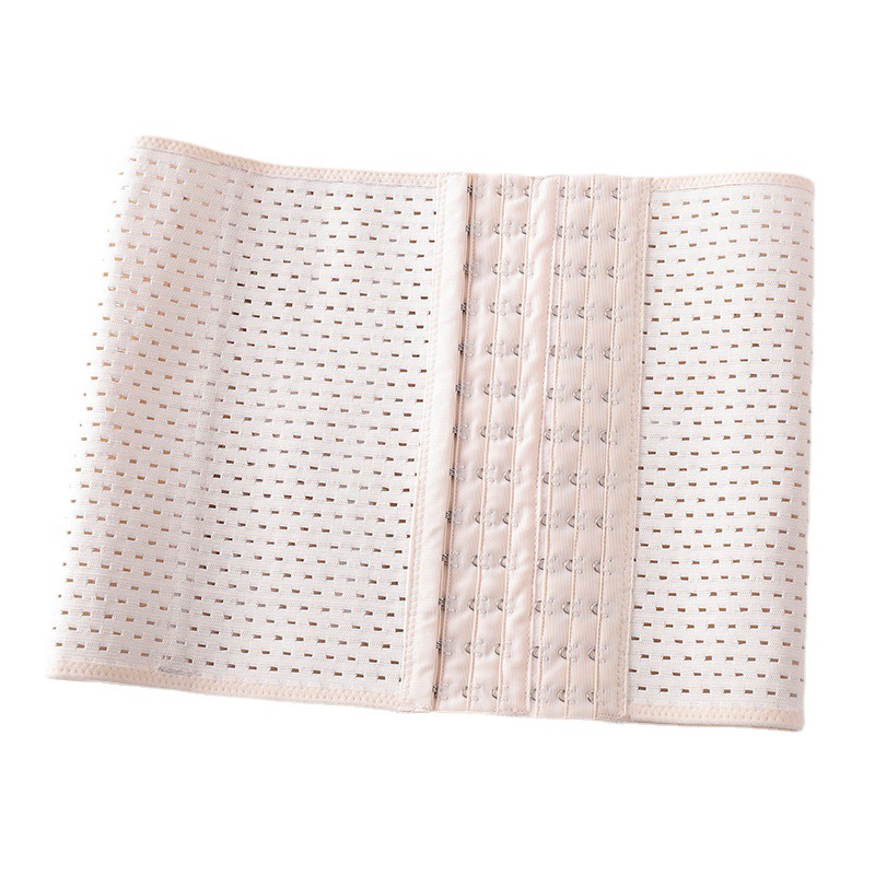 六排扣鏤空透氣彈力運動健身收腹束腰帶