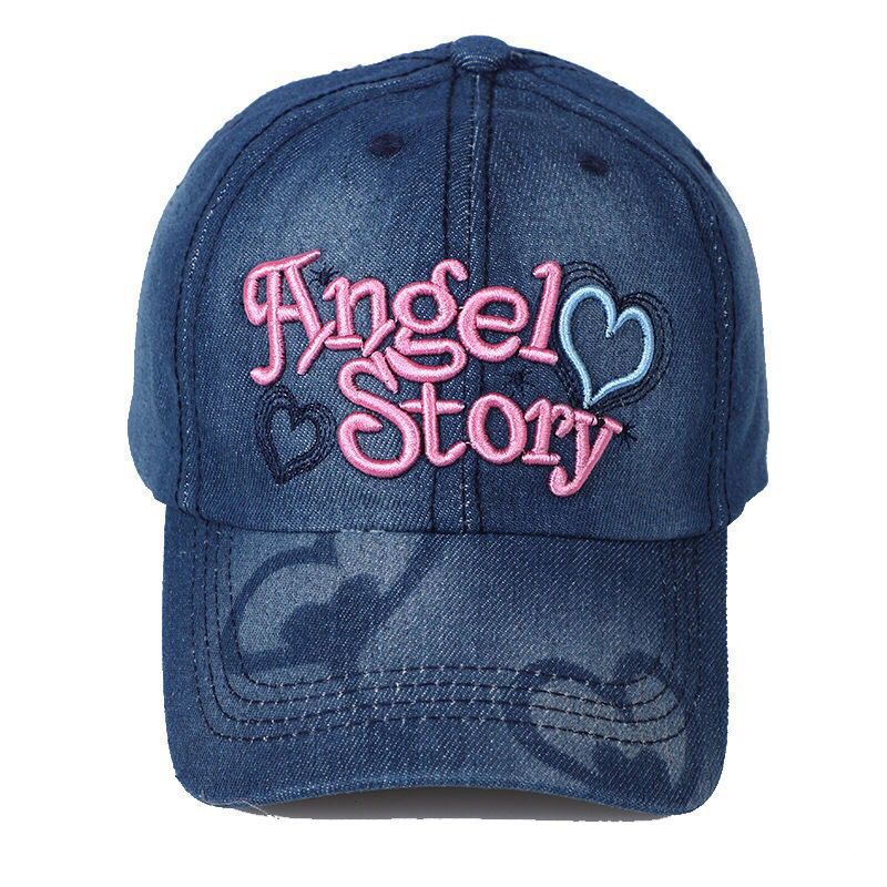 遮陽帽刺繡字母百搭韓版牛仔帽休閒鴨舌帽