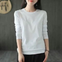 白色圓領長袖/單件