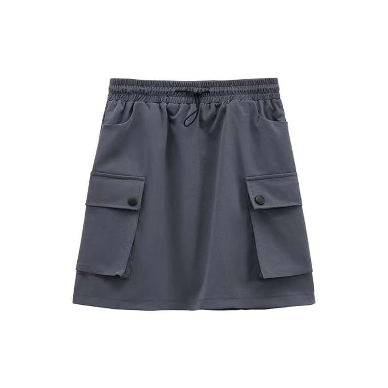 美式辣妹設計感工裝裙寬鬆休閒運動短版半身裙