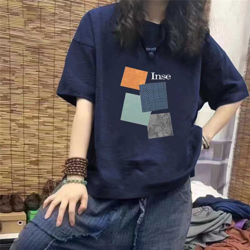 純棉時尚潮流印花休閒款百搭短袖t恤