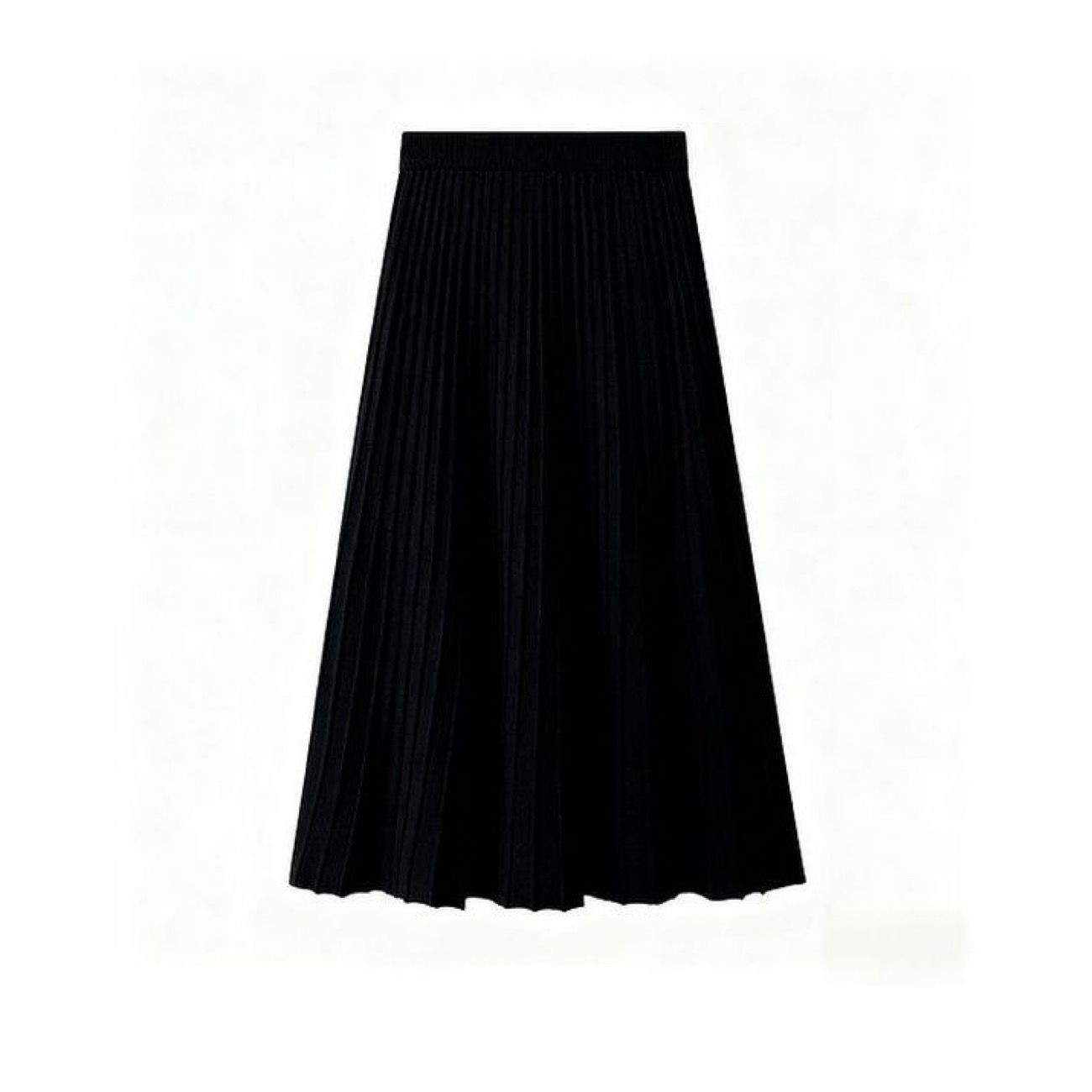 【單件/套裝】收腰顯瘦圓領時尚減齡針織毛衣+高腰半身長裙兩件套裝