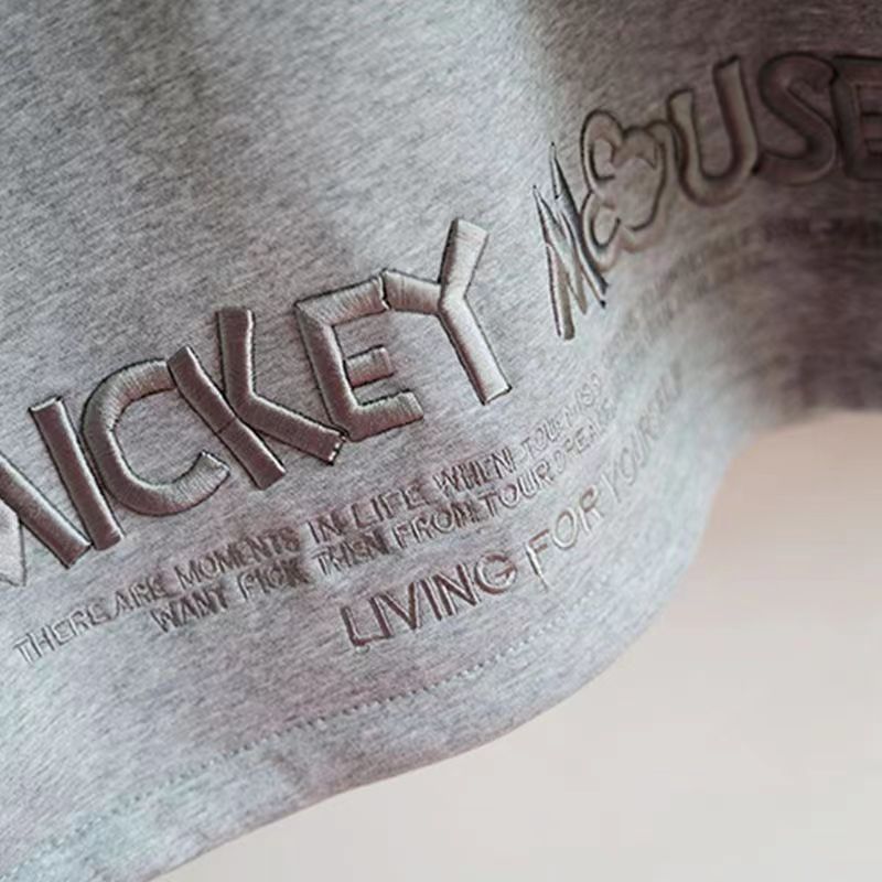 潮流刺繡寬鬆百搭中長款衛衣