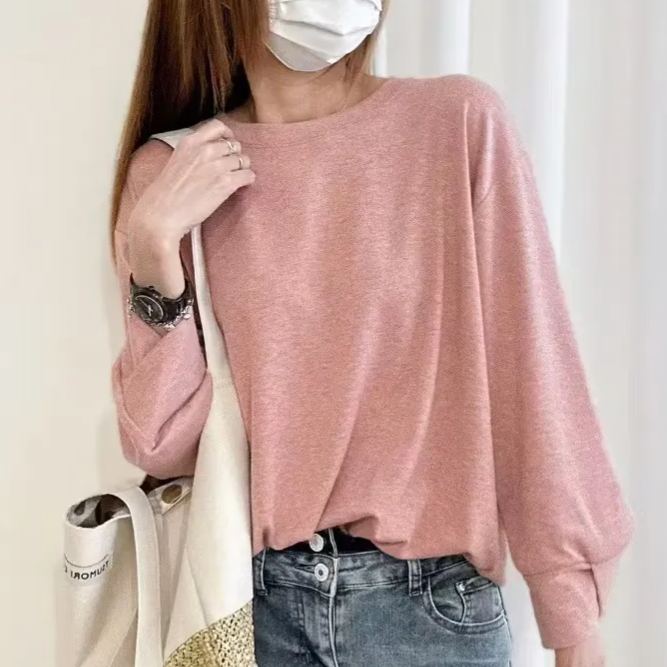 交叉V袖口寬鬆休閒顯瘦磨毛保暖衛衣