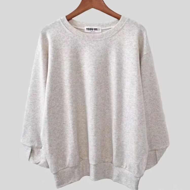 交叉V袖口寬鬆休閒顯瘦磨毛保暖衛衣